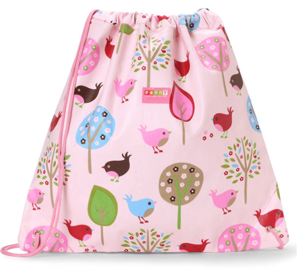 İpli Büzgülü Çanta Chirpy Bird resmi