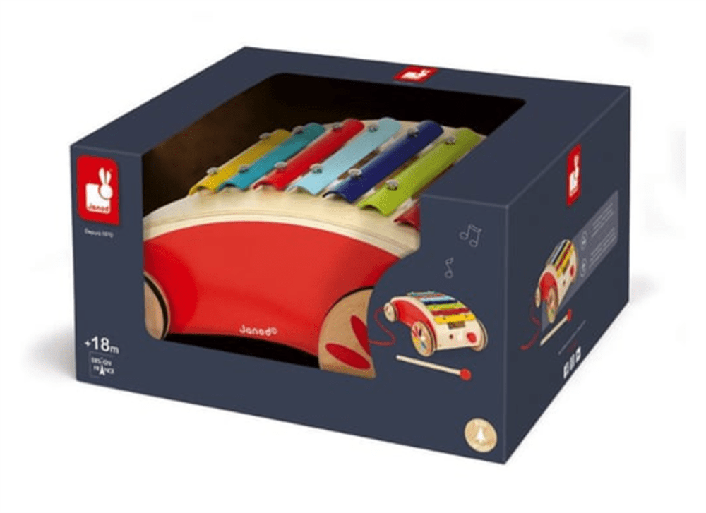 Janod Ahşap Çek Çek ve Ksilofon resmi