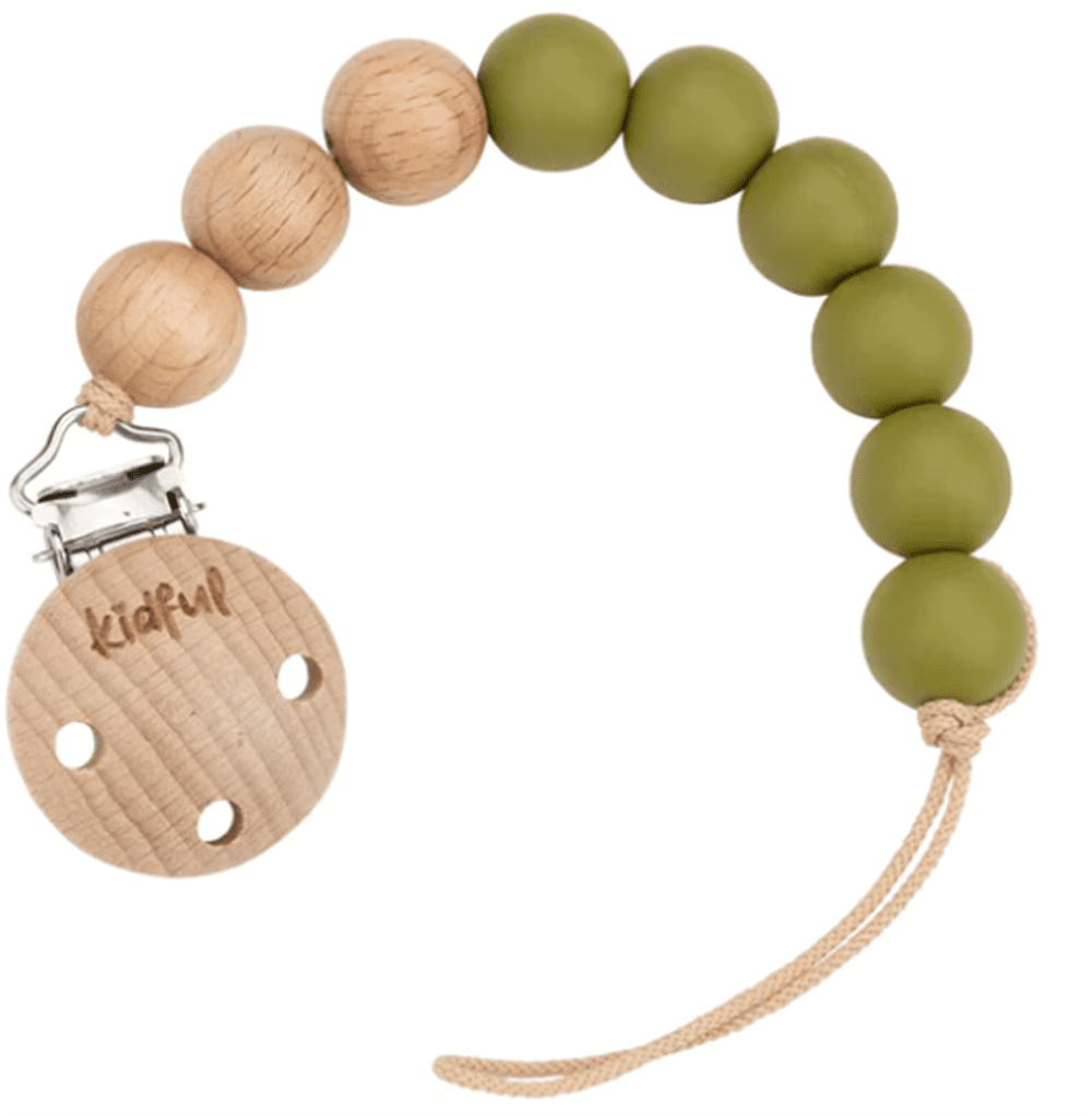 Kidful Silikon Emzik Askısı Olive resmi