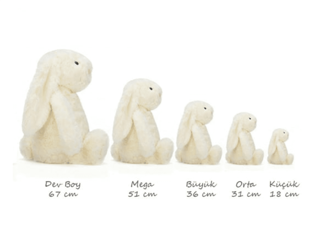 Jellycat Tavşan Bej 31cm Orta Boy resmi