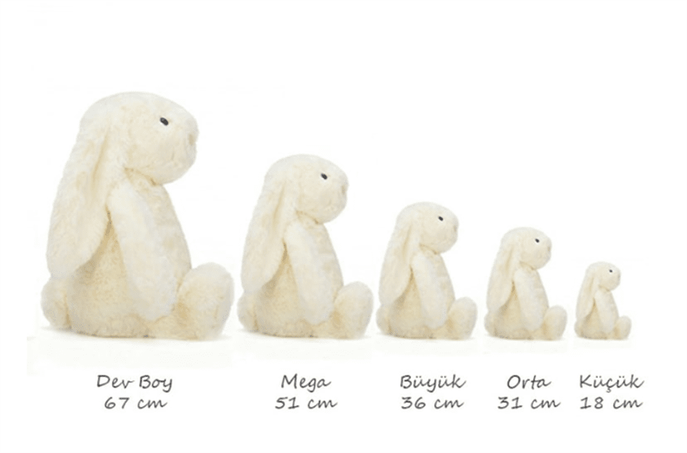 Jellycat Tavşan Gri 31cm resmi