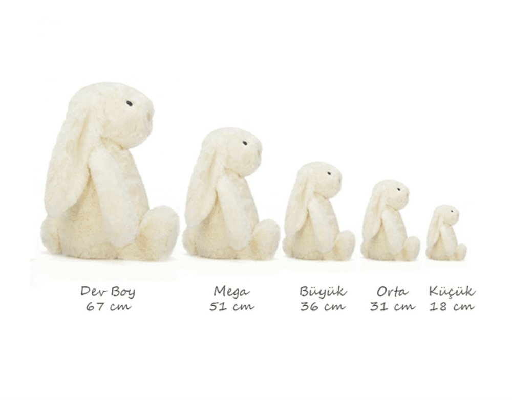 Jellycat Tavşan Koyu Pembe 31 cm Orta Boy resmi