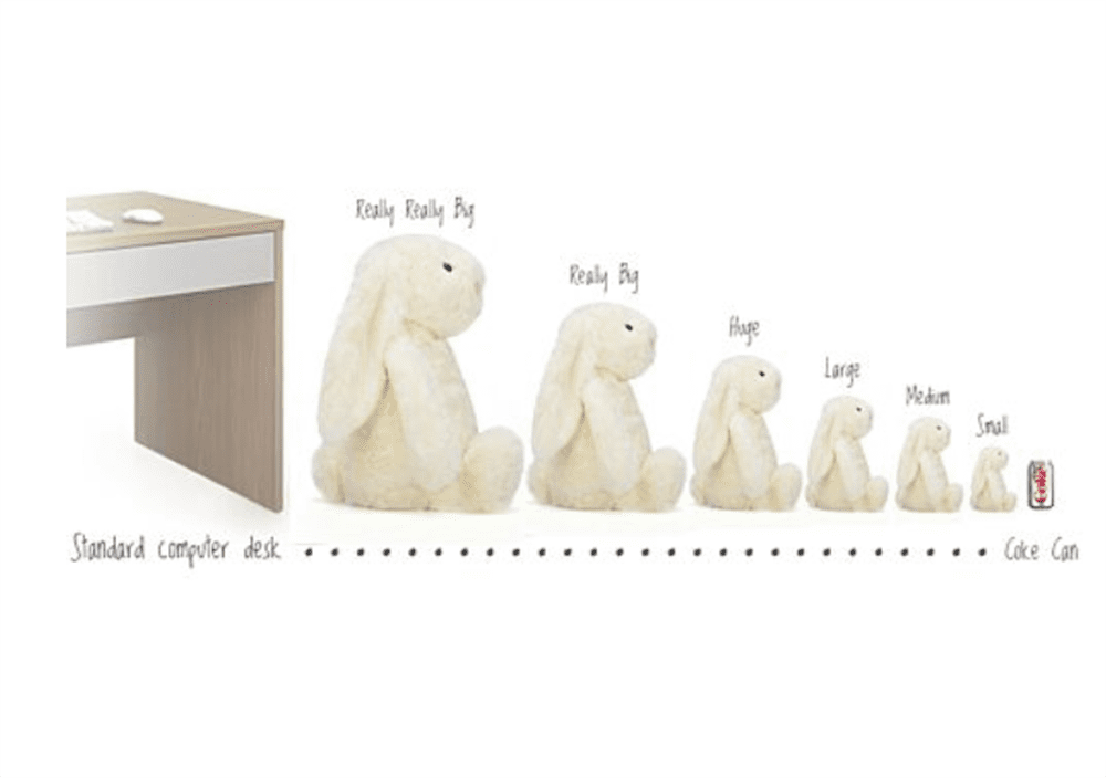 Jellycat Tavşan Krem 36cm resmi