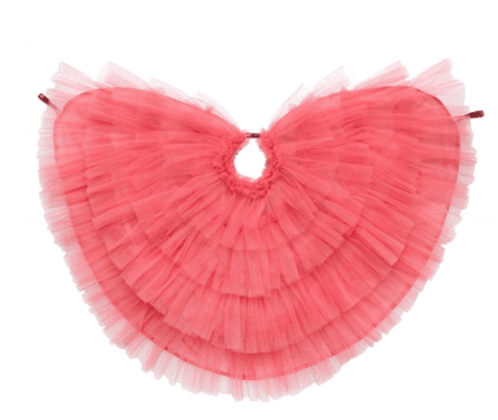 Pelerinli Flamingo Elbise resmi