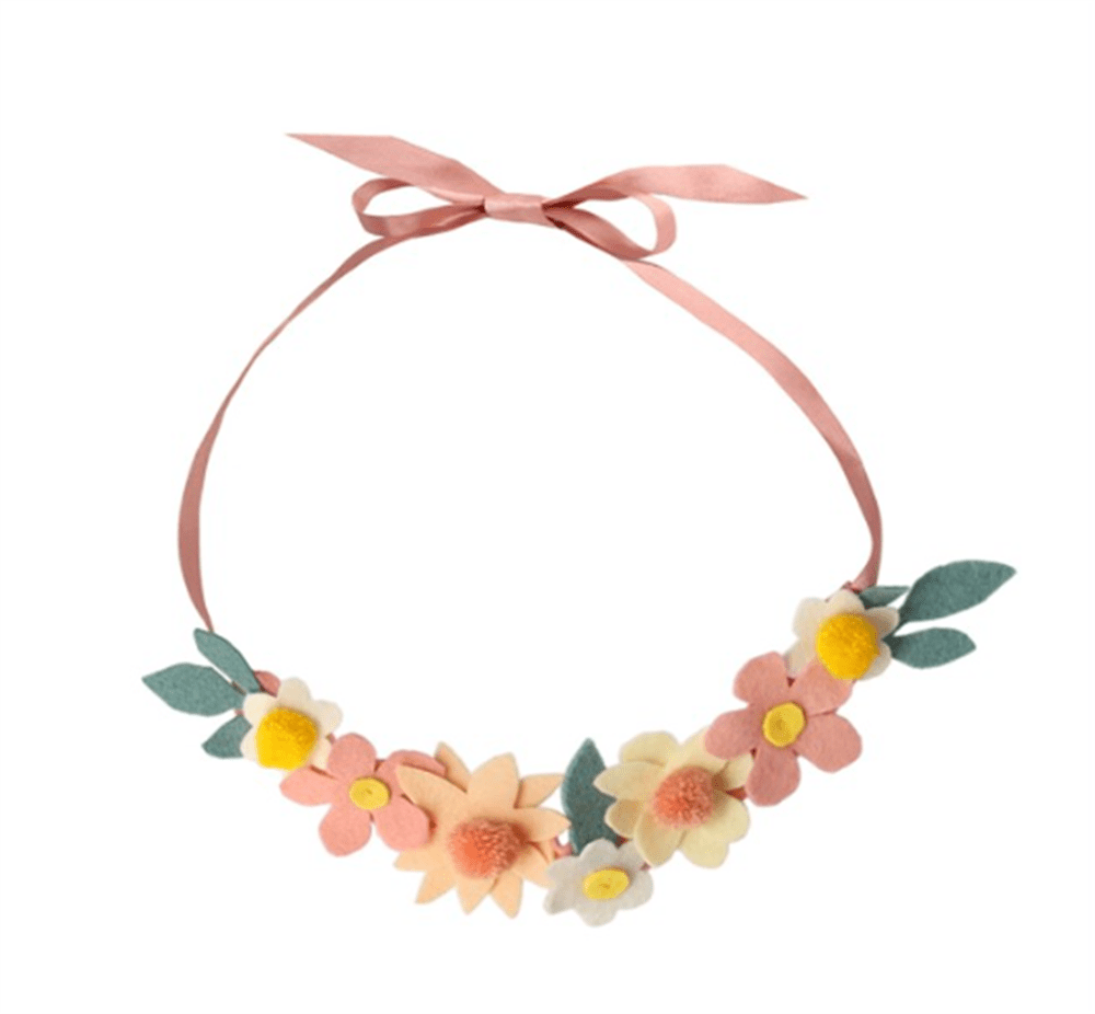 Çiçekli Baş Süsü & Asa El İşi Seti resmi