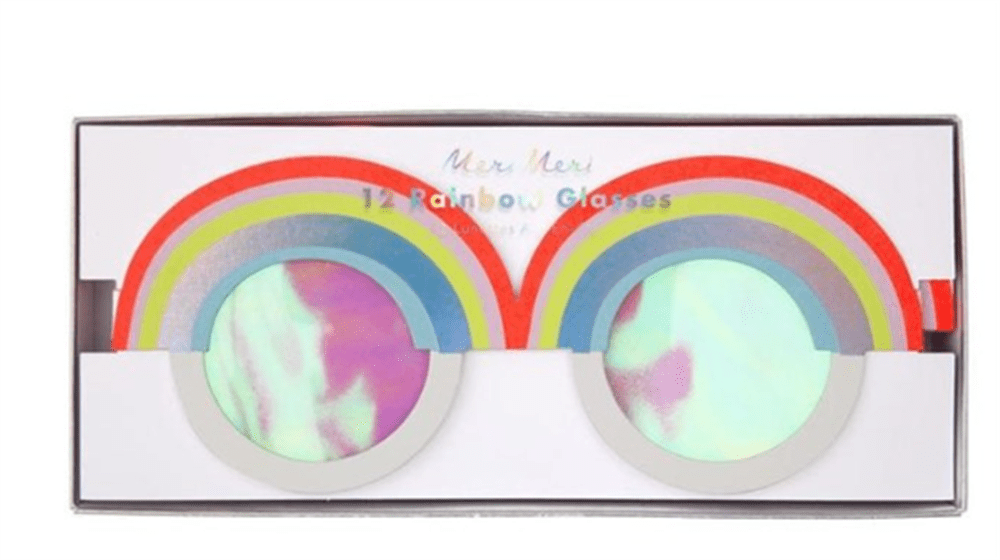 Gökkuşağı Kağıt Gözlük resmi