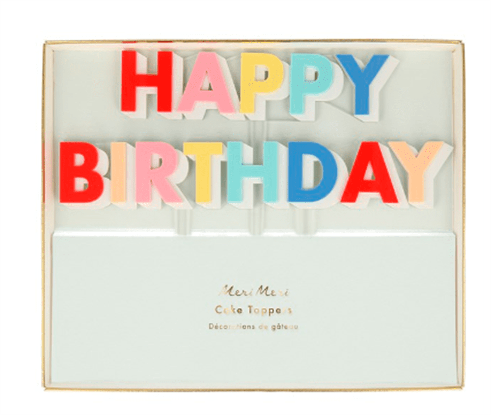 Happy Birthday Akrilik Pasta Süsü resmi