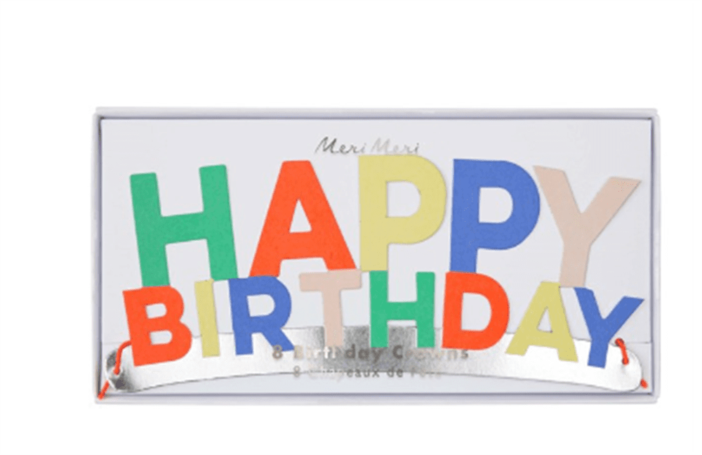 Happy Birthday Parti Taçları 8’li resmi