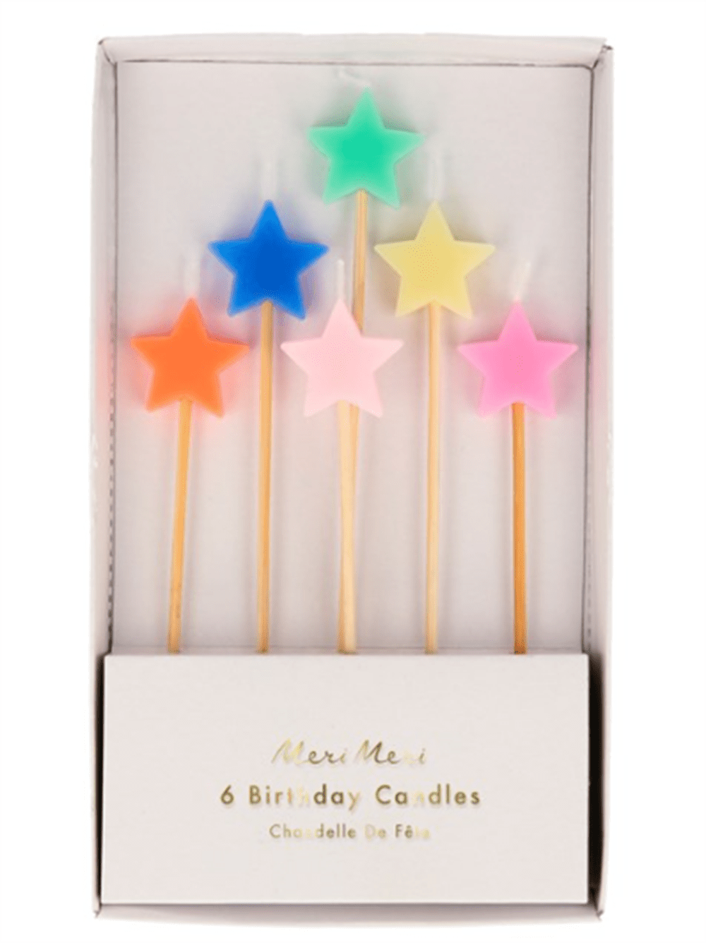Karışık Yıldız Mumlar 6’lı resmi