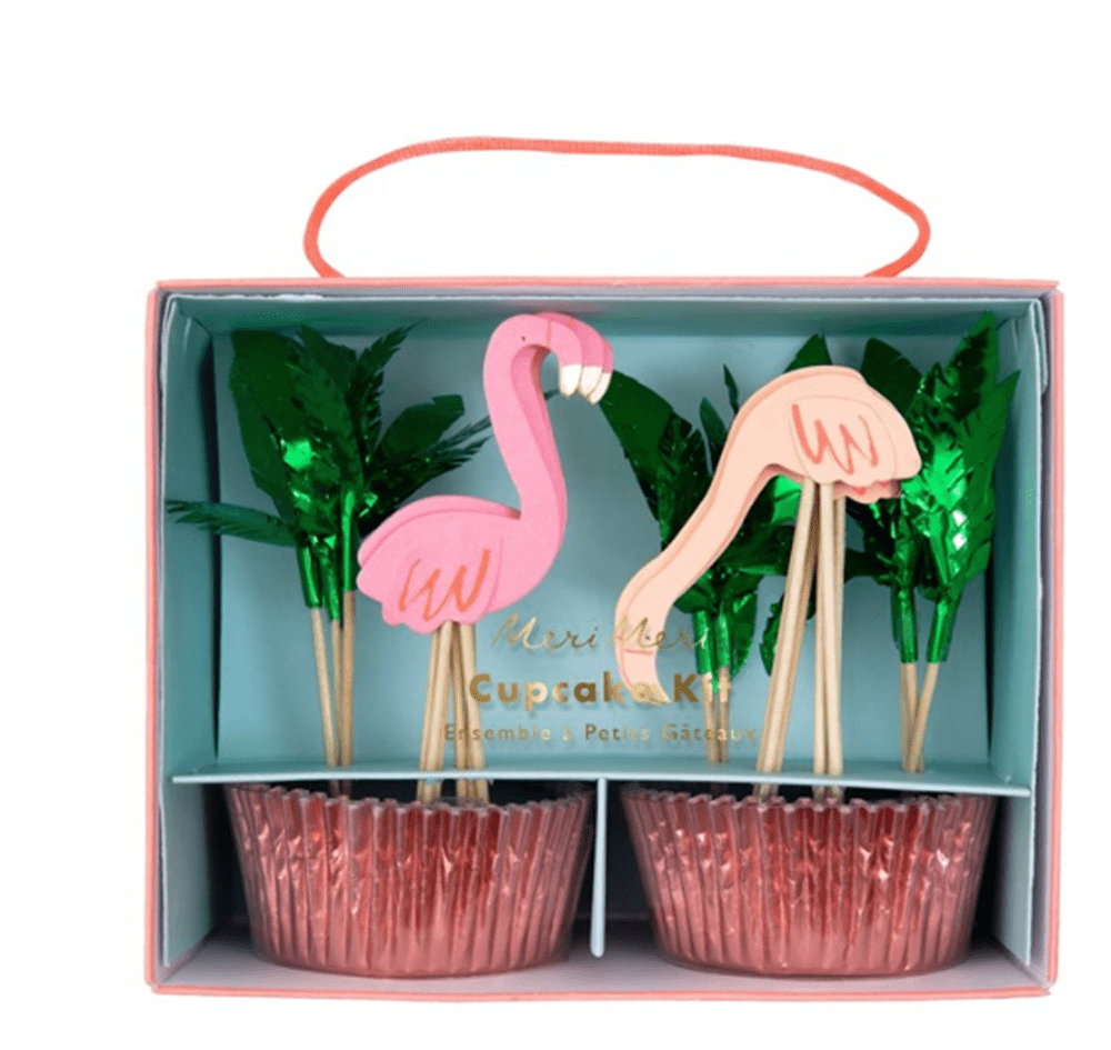Neon Flamingo Cupcake Kit 24’lü resmi