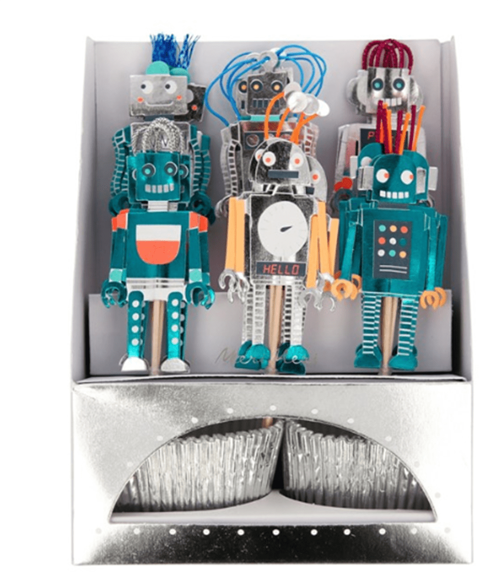 Robot Cupcake Kit 24’lü resmi