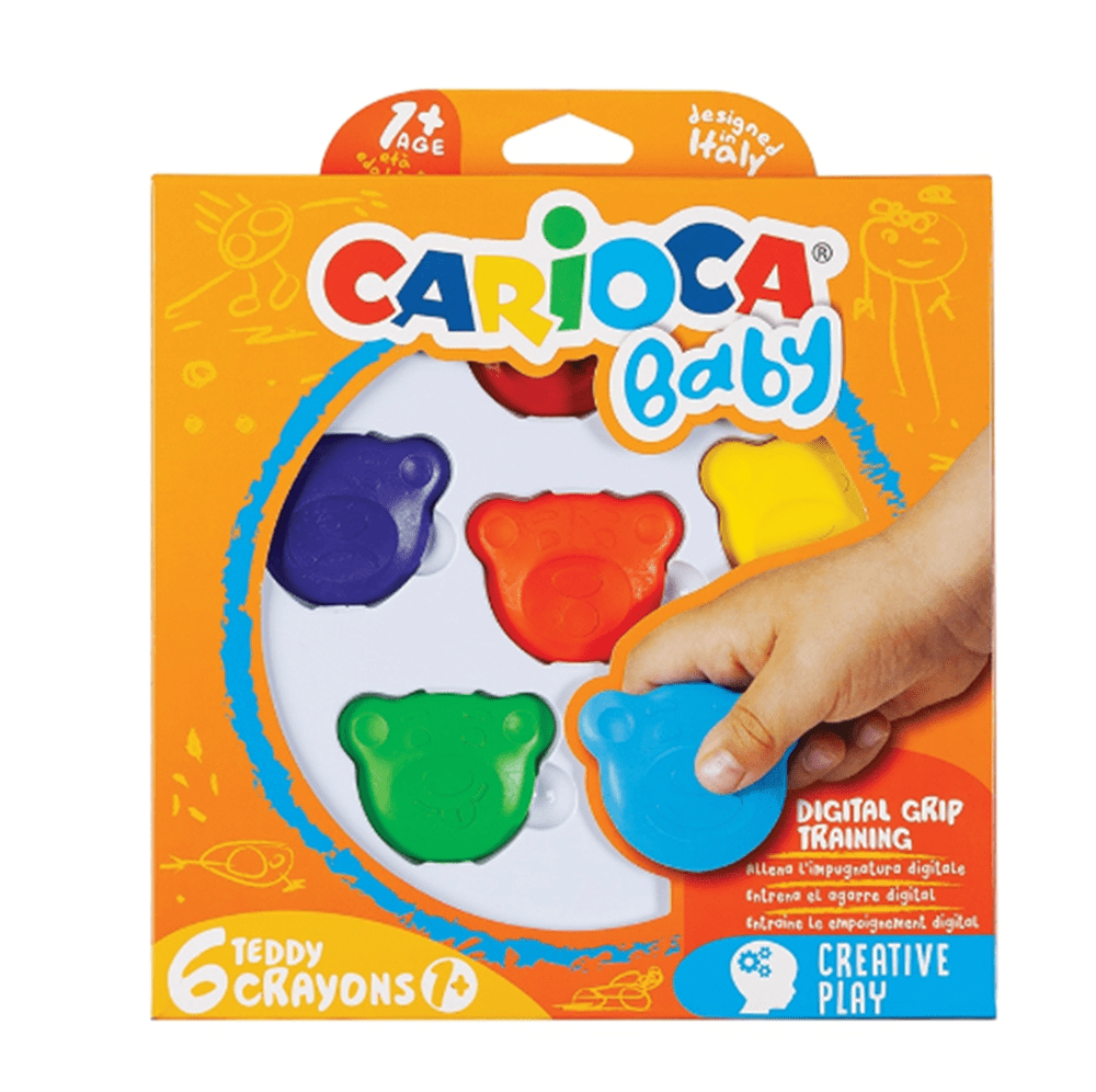 Teddy Şekilli Elleri Kirletmeyen Mum Kalem resmi