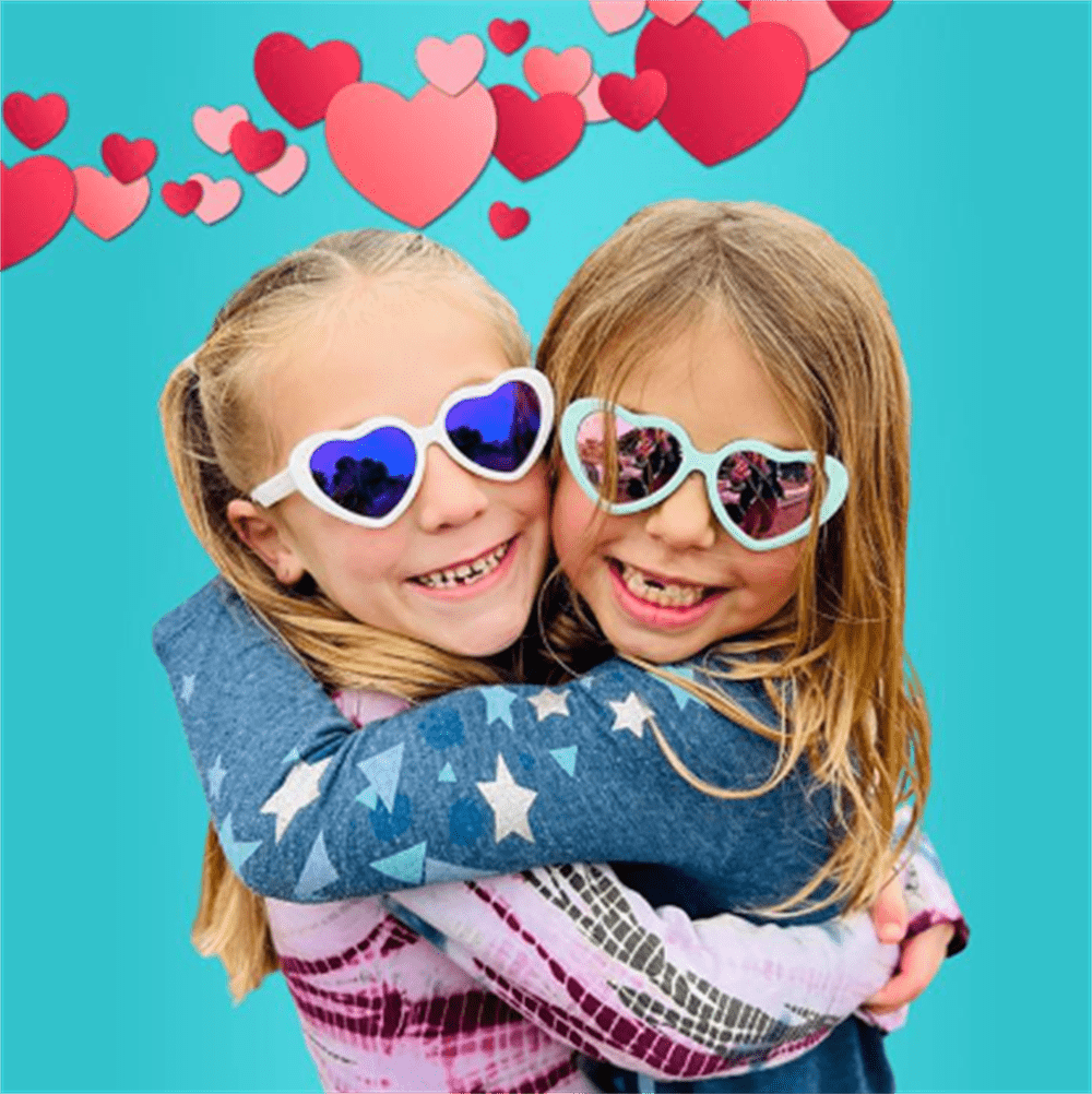 Güneş Gözlüğü Turkuaz Kalp 2-4 Yaş resmi
