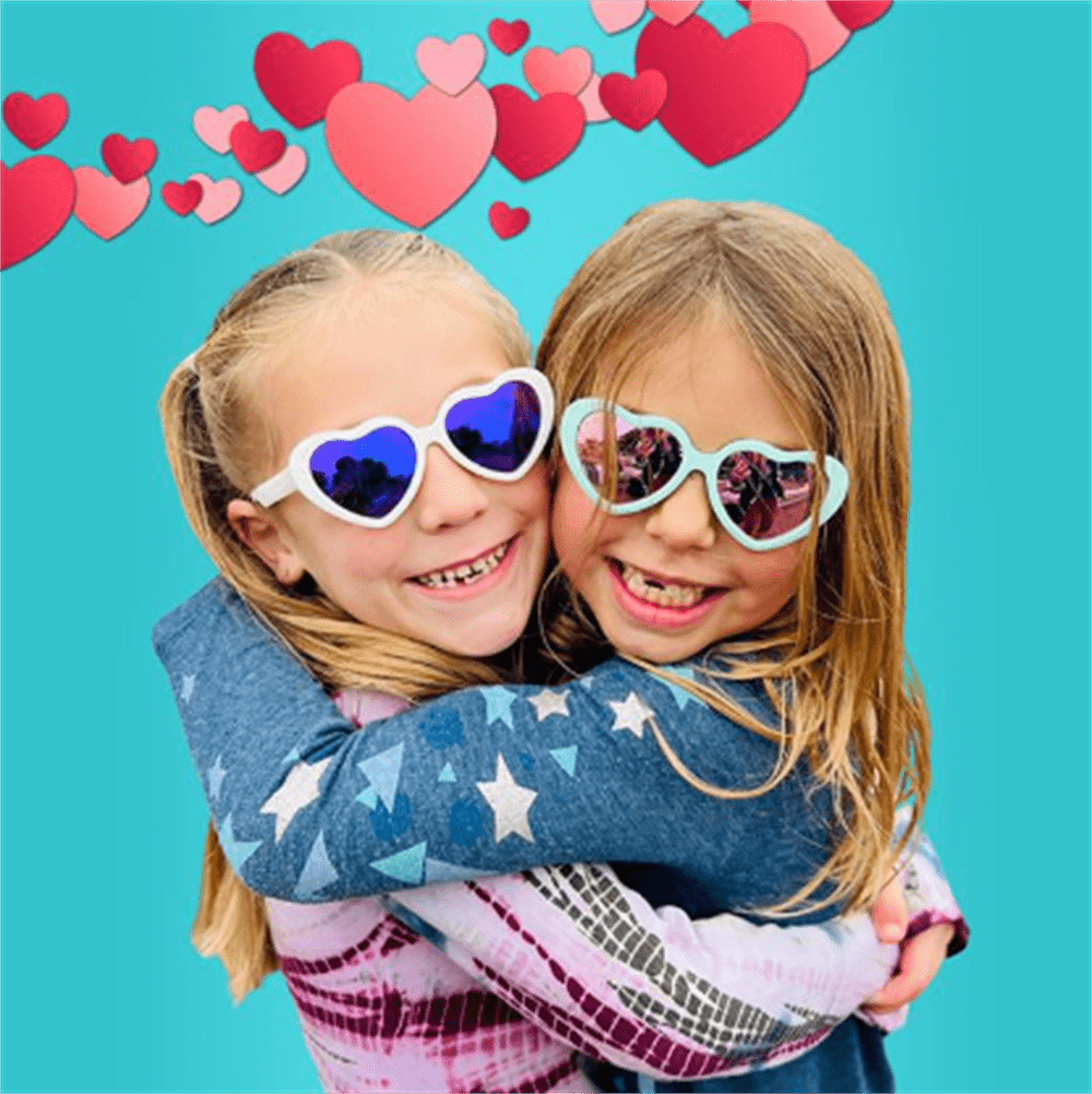 Güneş Gözlüğü Turkuaz Kalp +5 Yaş resmi