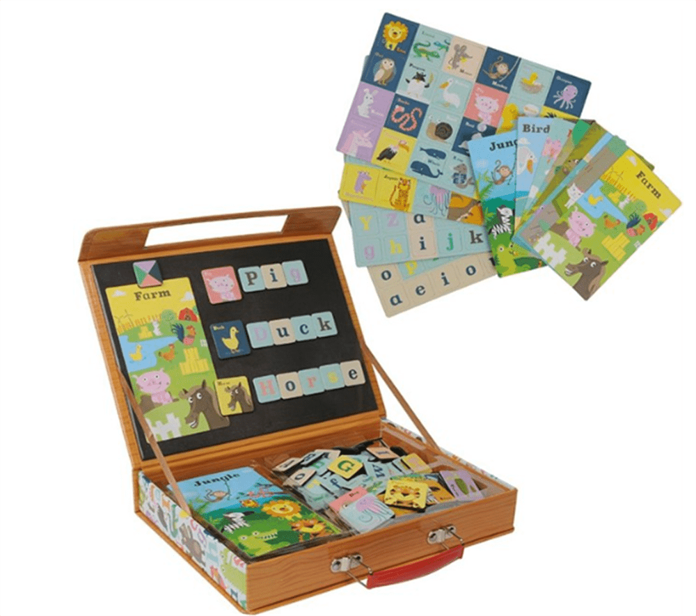 Tiger Tribe Mıknatıslı Okuma Seti - ABC Animals resmi