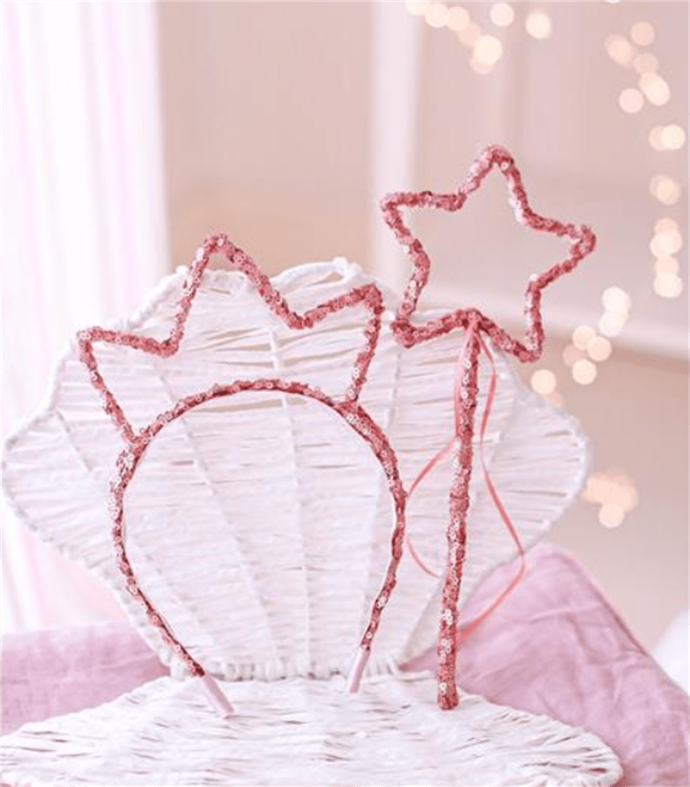 Mini & Kids Taç Asa Seti Pembe resmi