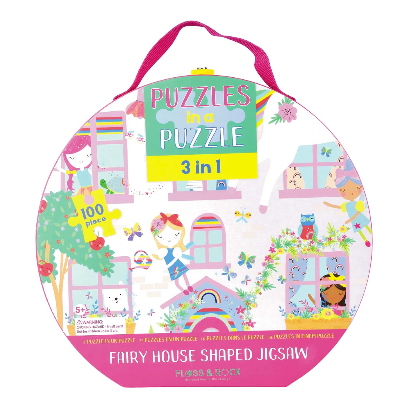 3 ü 1 arada 100 Parça Yapboz Rainbow Fairy resmi