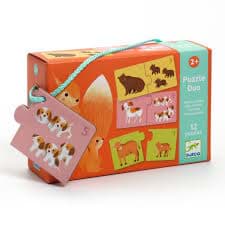 Djeco İkili Puzzle / Baby Animals resmi