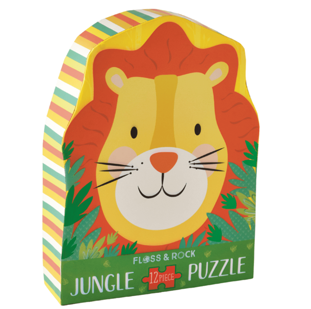 12 Parça Şekilli Yapboz Lion resmi