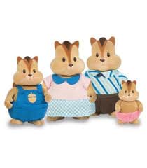 Li'l Woodzeez Çizgili Sincap Ailesi resmi