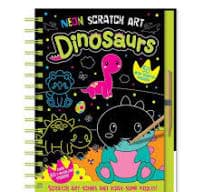 Neon Scratch Art - Dinosaurs resmi