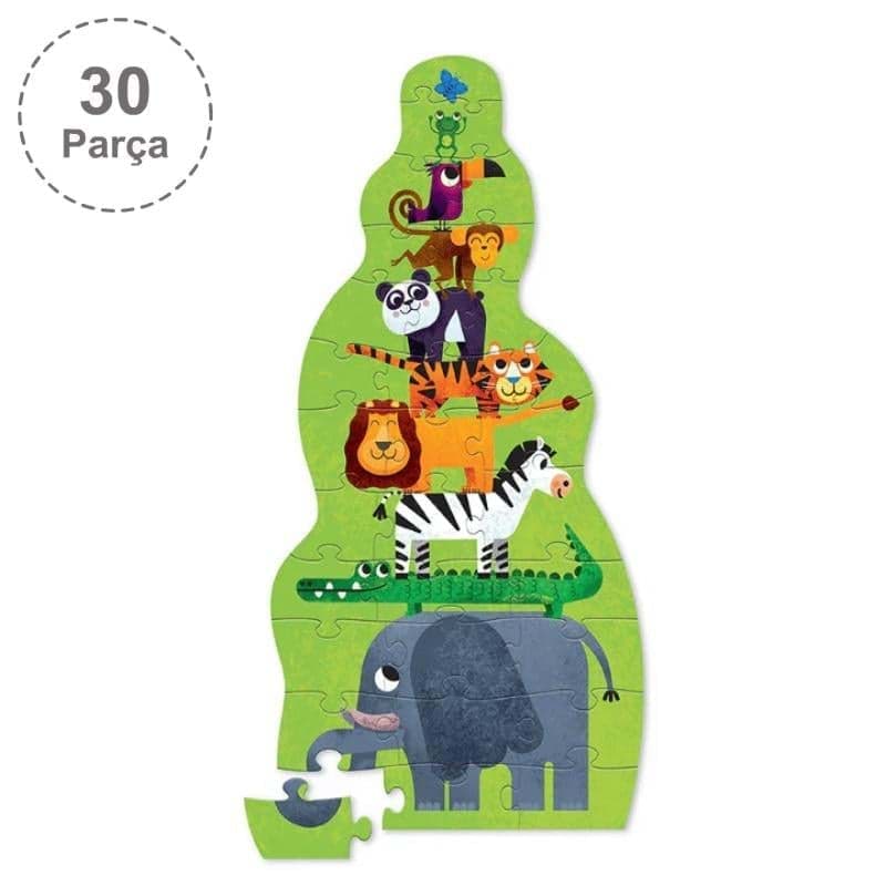 Crocodile Creek Dev Kule Puzzle - 30 Parça - Orman resmi