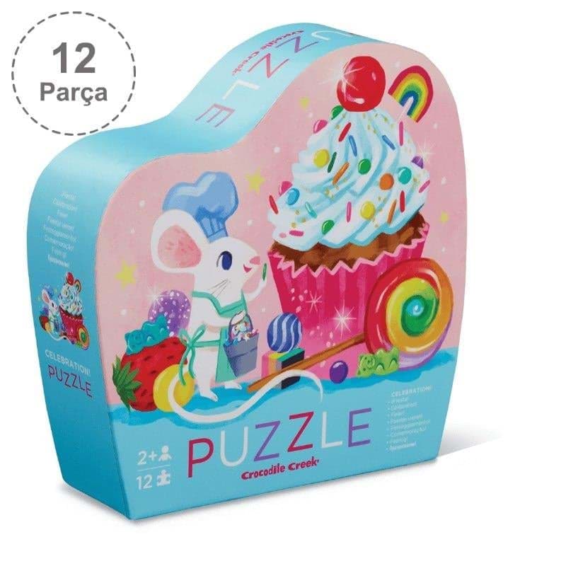 Crocodile Creek Mini Puzzle - 12  Parça - Kutlama resmi