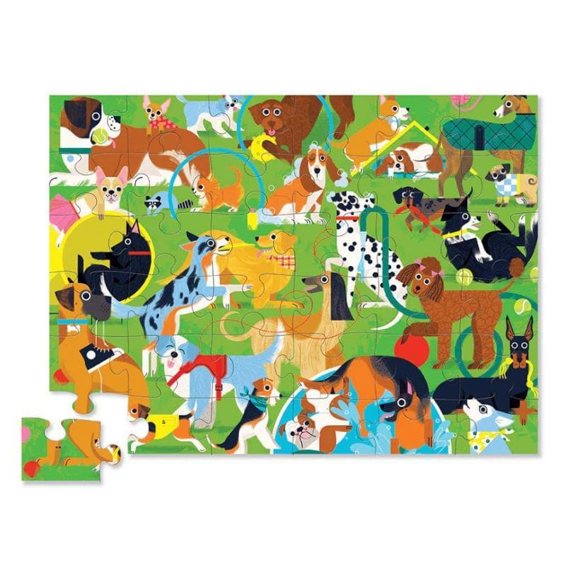 Crocodile Creek Puzzle - 36 Parça - Eğlenceli Yavru Köpekler resmi
