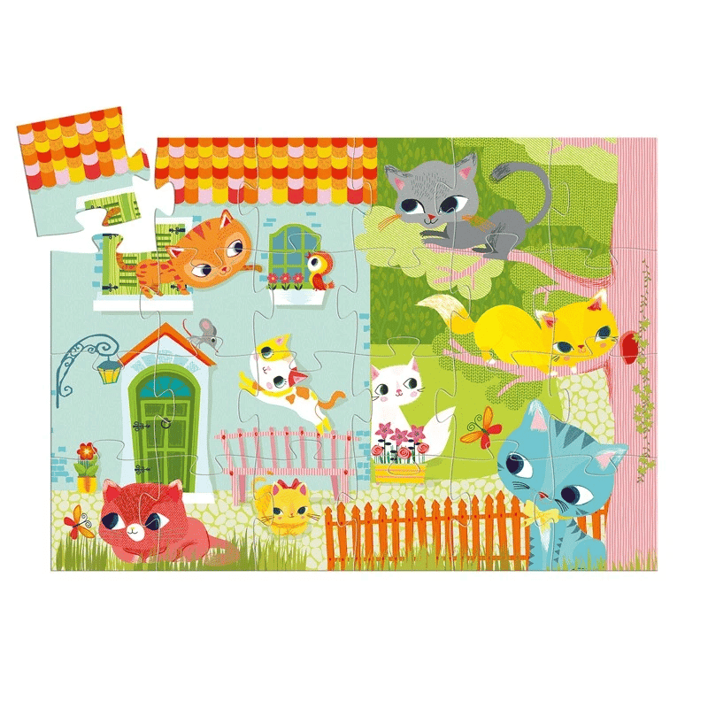 Djeco Dekoratif Puzzle 24 Parça - Pachat And His Friends resmi