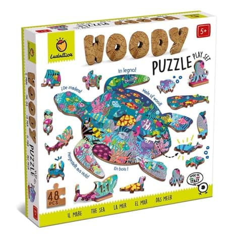 Ahşap Puzzle - Deniz resmi