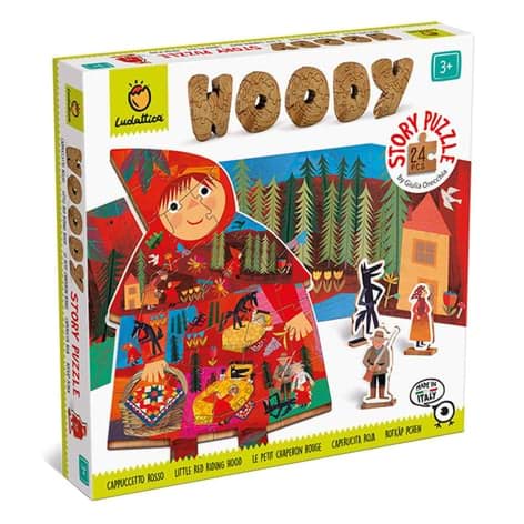 Woody Story Puzzle - Little Red Riding Hood 24 Pcs resmi
