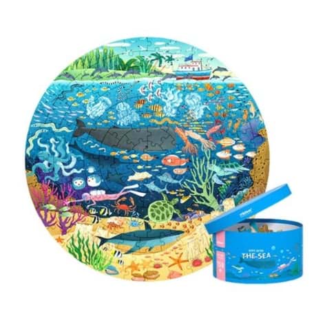150 Parça Round Puzzle Deep In To The Sea resmi