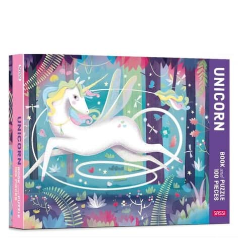 UNICORN - BOOK AND PUZZLE resmi