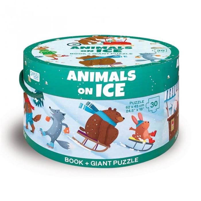 Animals On Ice Giant Puzzle resmi