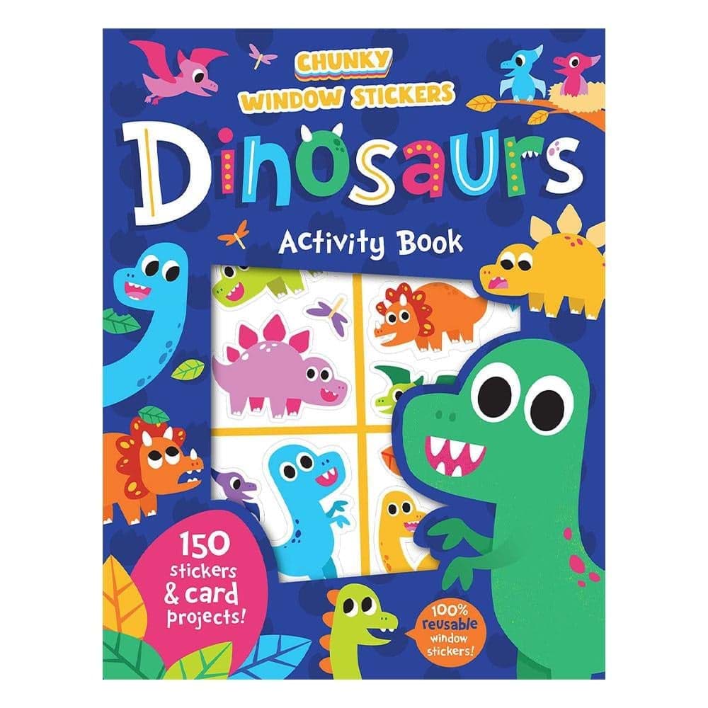 Chunky Window Stickers - Dinosaurs Activty Book resmi