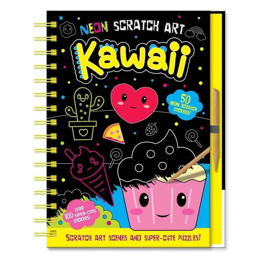 Neon Scratch Art - Kawaii resmi