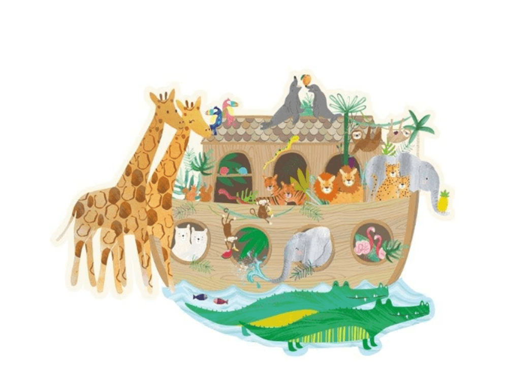 Floss & Rock 3'ü 1 Arada 100 Parça Yapboz Jungle resmi