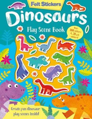 Felt Stickers - Dinosaurs Play Scene Book resmi
