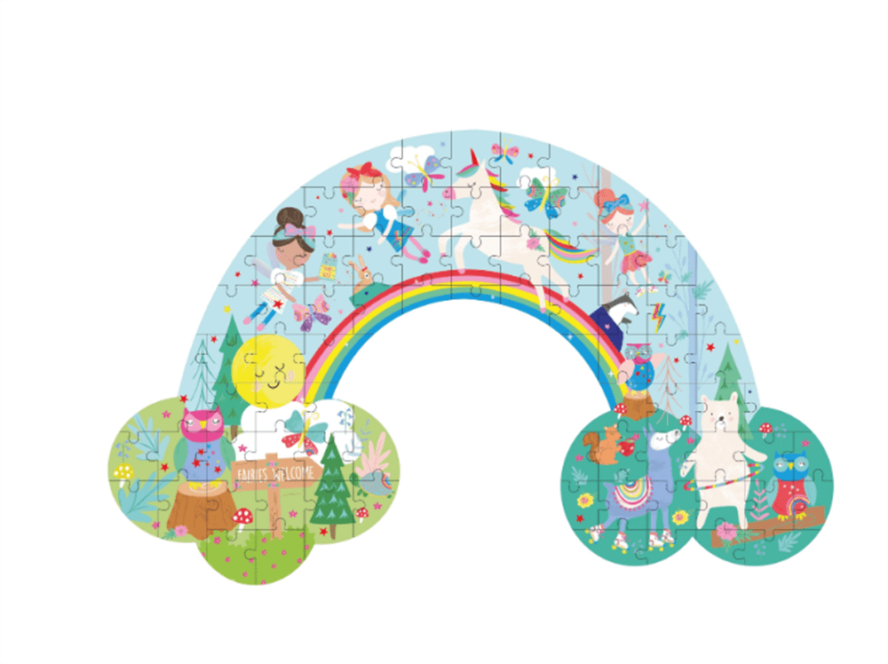 Floss & Rock 80 Parça Şekilli Yapboz Rainbow resmi