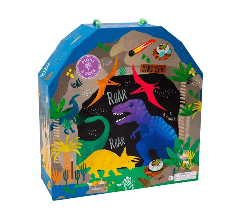 Floss & Rock Ahşap Figürlü Oyun Kutuları Dino resmi
