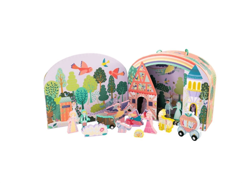 Floss & Rock Ahşap Figürlü Oyun Kutuları Fairy Tale resmi