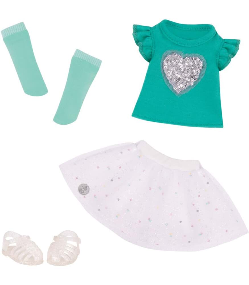 Glitter Girls Kıyafet Seti - Sparkling Top & Skirt resmi