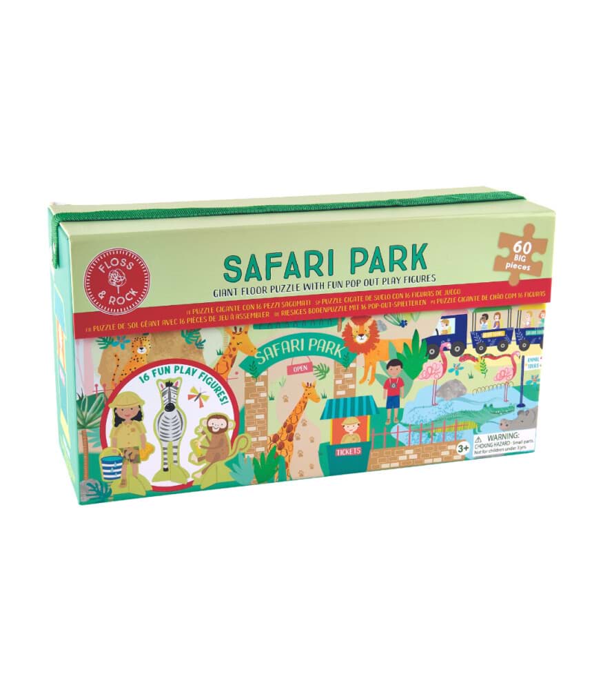 Floss & Rock 60 Parça Yer Yapbozu Safari Park resmi