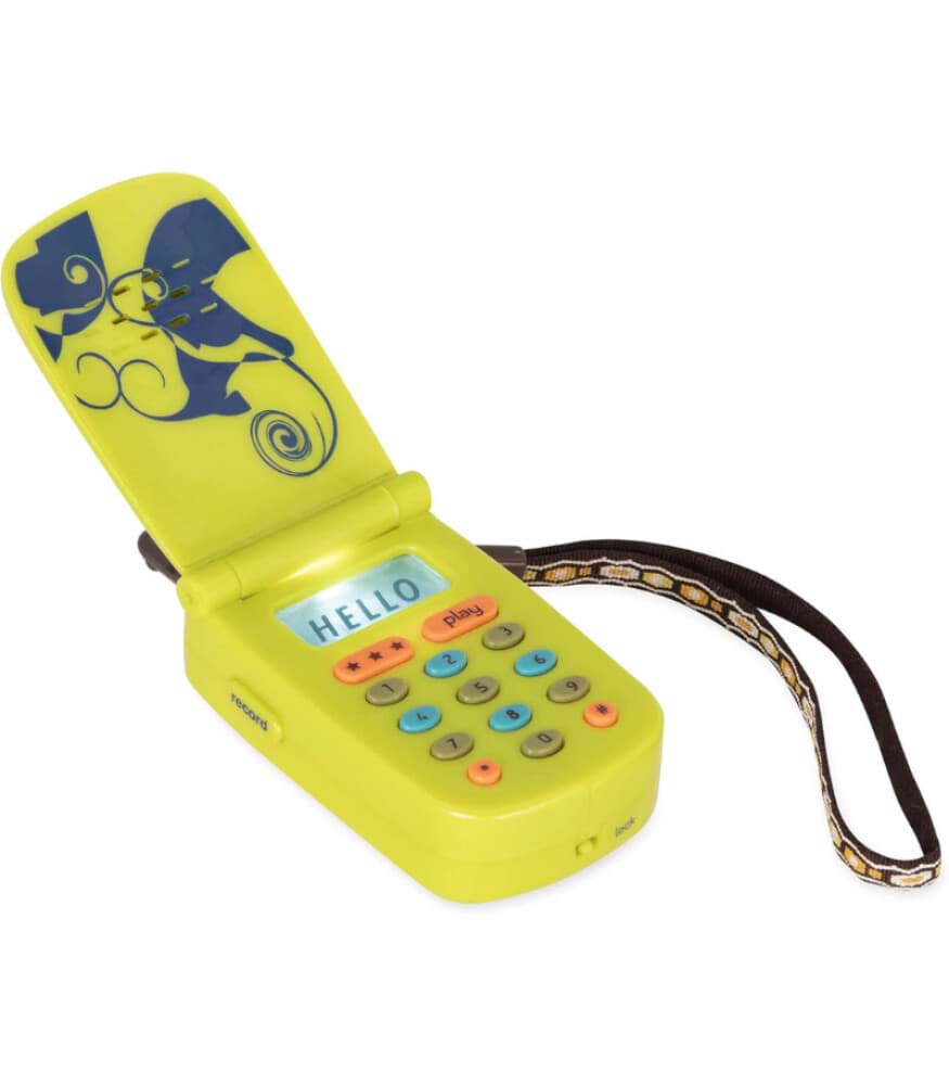 B.Toys Hellophone Ses Kayıtlı, Müzikli Telefon - Yeşil resmi