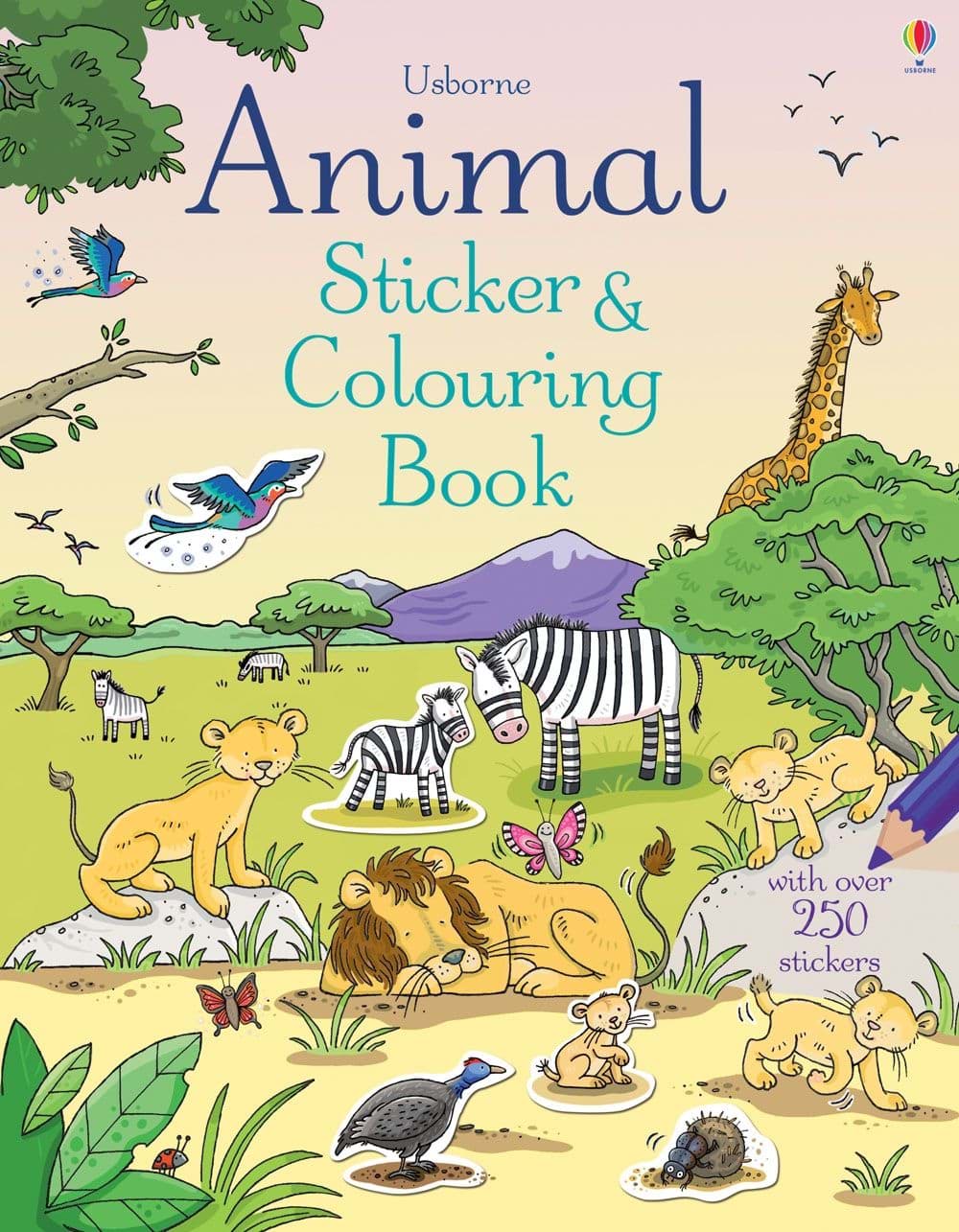 Animal Sticker Colouring Book resmi