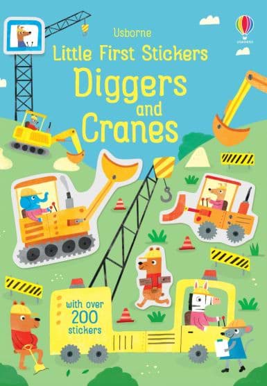 Little First Stickers Diggers and Cranes resmi