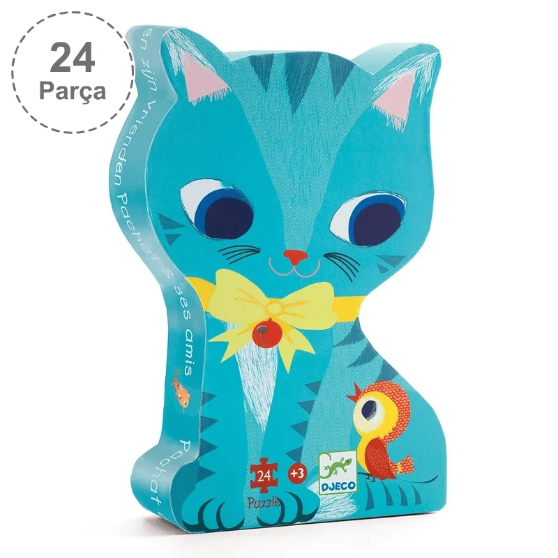 Djeco Dekoratif Puzzle 24 Parça - Pachat And His Friends resmi