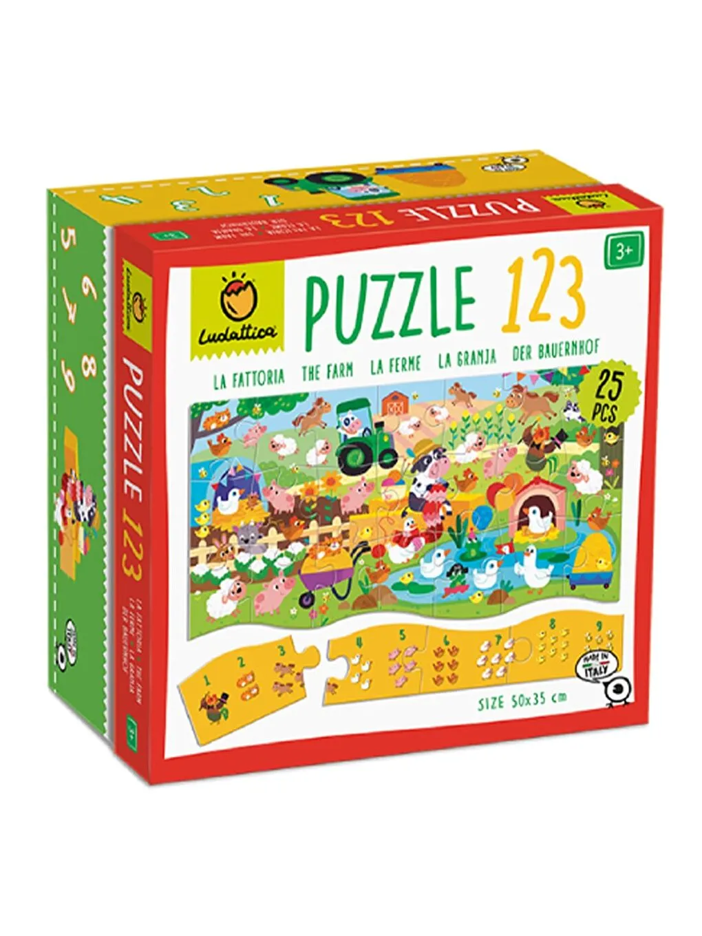Puzzle 1 2 3 - Çiftlik resmi