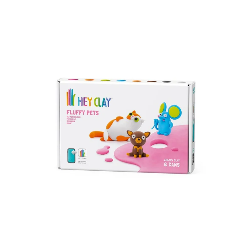 Hey Clay Yaratıcı Kil Seti - Persian cal, Mouse, Chihuahua resmi