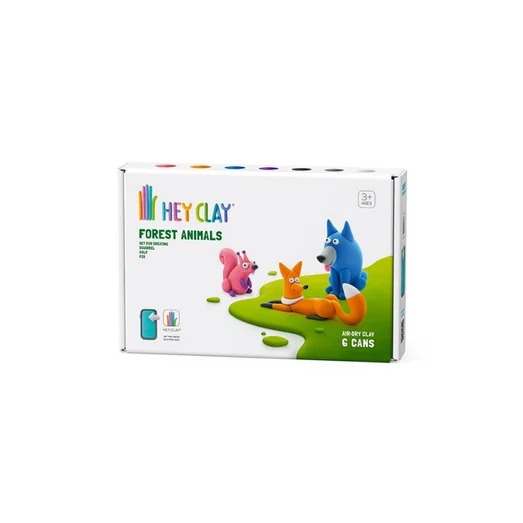 Hey Clay Yaratıcı Kil Seti - Wolf, Fox, Squirrel resmi